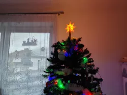 Christmas star with light