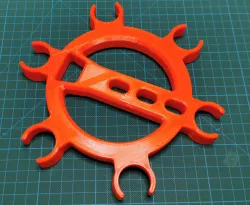 circular beer bottle carrier + opener