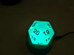 D20 Dice Lamp - RGB Neopixels
