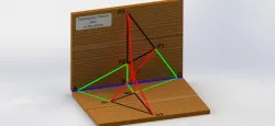 Desargues' theorem in space and in the plane