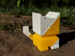 Dual Extrusion Cali Cat - The Calibration Cat / Two Color Print
