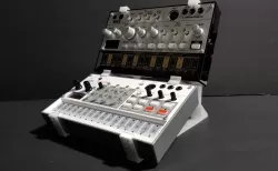 Dual Korg Volca Stand (Remixed to support 2 Korg Volcas)