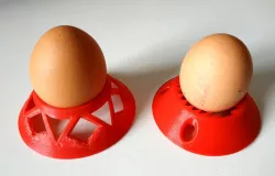 egg cups (monster and sun)