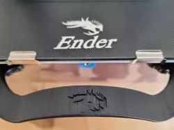 Ender 3 v2 bed handle engraved logo