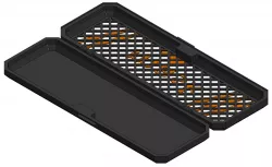 Face mask case with magnetic lock