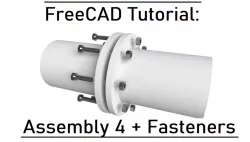 Flange Connection Pipe FreeCAD Tutorial