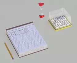GAME- BOGGLE , PLASTIC BASE
