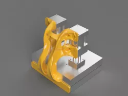 Generative Design Bracket for a double cylinder sheet metal machine