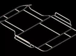 Go kart side engine chassis