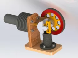 Horizontal Stirling engine