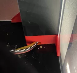 Inverted cable duct corner part