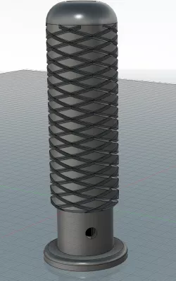 Knurled Handle for Tabletop Foosball