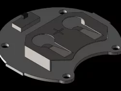 Lily Pad Coin Cell Holder w- CR2032 Battery