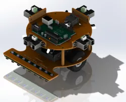 Line follower robot Solidworks 2016