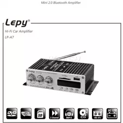 LP-A7 USB Lepy Digital Player Bluetooth 4.2 Version Car Power Hi-Fi Stereo Audio Amplifier 2CH 20W RMS Home AMP SD CD DVD MP3 FM