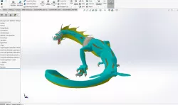 marine dragon sculpture