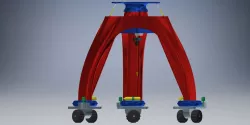 Mobile Light Weight Lunar Inflatable Gantry