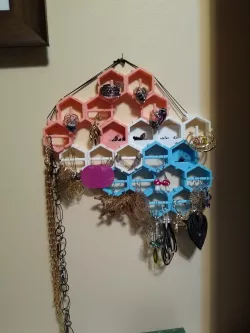 Modular Honeycomb Jewelry Display
