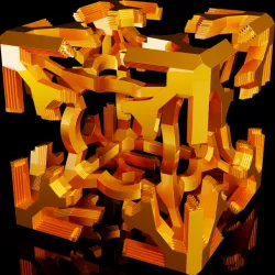 Nested simple greeble cube