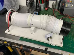 Portable extractor fan and ducting