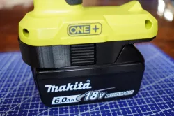 Proper 18V Makita to Ryobi battery adapter