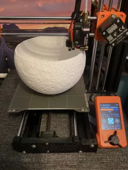 Remix of Moon Lamp for the Prusa Mini printer (STL Fix)