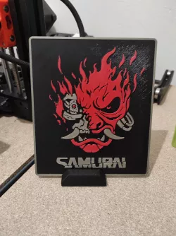 SAMURAI logo from Cyberpunk - sign