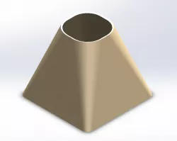 sheet metal hopper Solidworks 2016