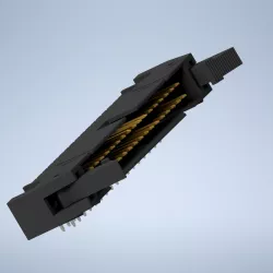 Shrouded Male Pin Header with lock