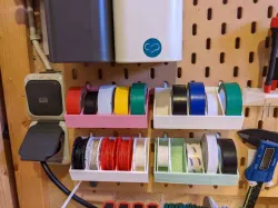 Skadis electrical tape and wire spool holder