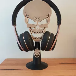 Skull headphone stand
