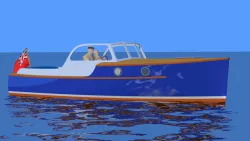 Small motor boat