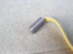 Snap fit aglet cover