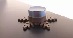 Snowflake led candle holder