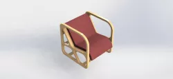 Square armchair