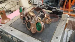 Steampunk style shop goggles