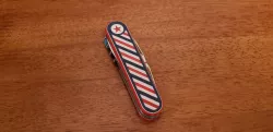 Striped Pattern 91mm Swiss Army Knife Replacement Scales