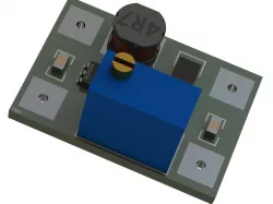 SX1308 boost/step-up module for kiCad