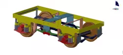 Train Compartment & Bogie Assembly
