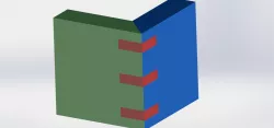 Triangle corner drawer connections