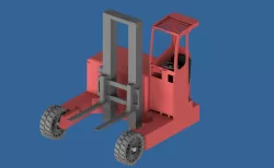 Truck-mounted forklift
