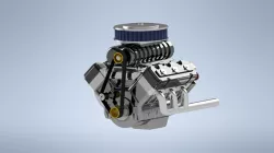 V6 Twin Turbo Engine + supercharger
