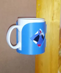 Wall Mounted Bottle, Can and Mug Holder