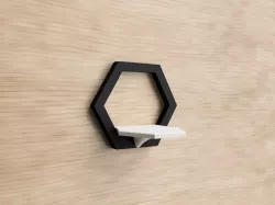 Wall mounted modular hexagon shelf