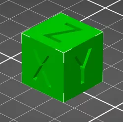 XYZ Calibration Cube 20x20x20mm