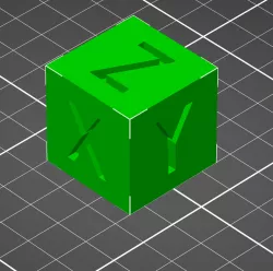 XYZ Calibration Cube 30x30x30mm