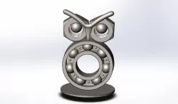 Скульптура. Сова. / Sculpture. Metal Owl.