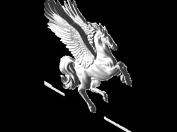 3d horse