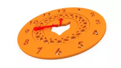 3D printed Parking Clock (single print)