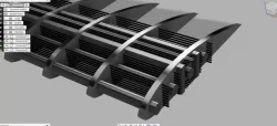 aircraft wing with its internal components